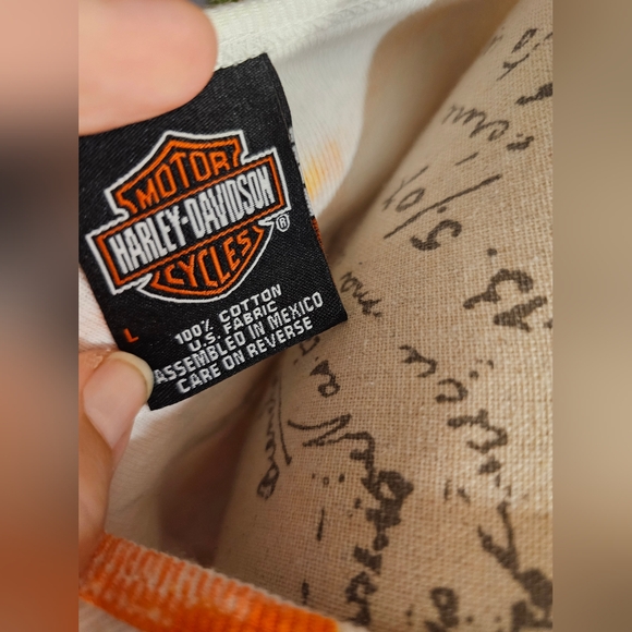 Orange And White Long Sleeve T Shirt Large Panama City Florida Genuine - Picture 7 of 9